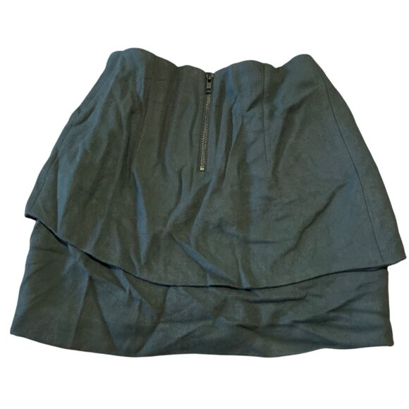 The Kooples Womens Black Layered Mini Skirt Size 34 Wool Blend - Picture 5 of 6